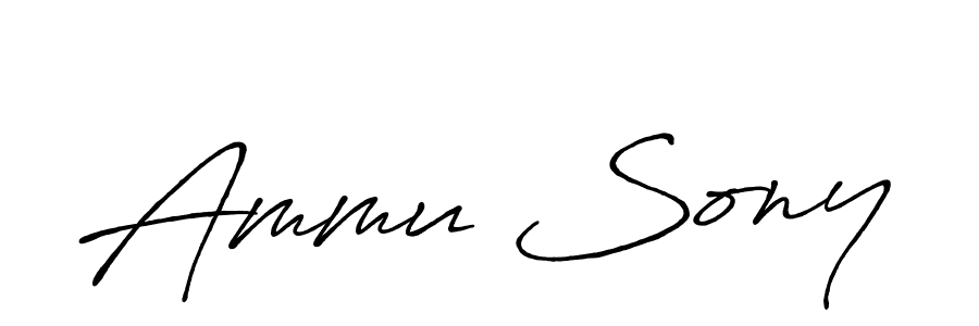 Make a beautiful signature design for name Ammu Sony. Use this online signature maker to create a handwritten signature for free. Ammu Sony signature style 7 images and pictures png