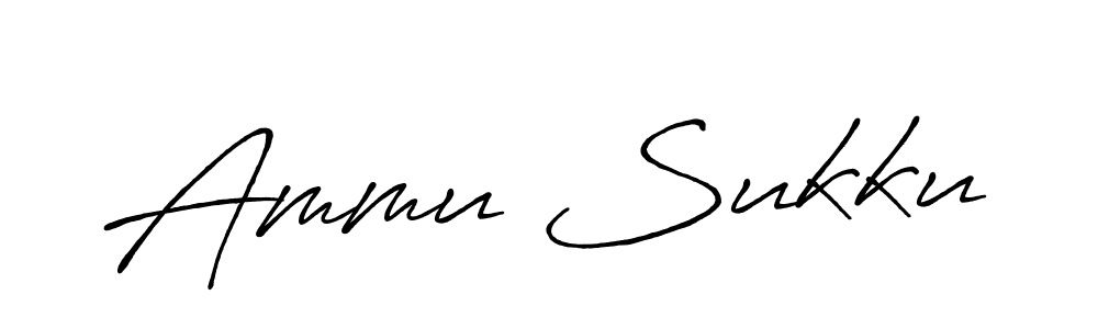 Design your own signature with our free online signature maker. With this signature software, you can create a handwritten (Antro_Vectra_Bolder) signature for name Ammu Sukku. Ammu Sukku signature style 7 images and pictures png