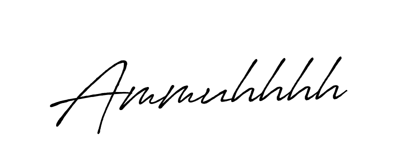 Design your own signature with our free online signature maker. With this signature software, you can create a handwritten (Antro_Vectra_Bolder) signature for name Ammuhhhh. Ammuhhhh signature style 7 images and pictures png