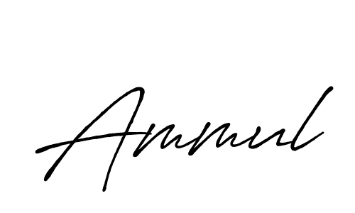 Design your own signature with our free online signature maker. With this signature software, you can create a handwritten (Antro_Vectra_Bolder) signature for name Ammul. Ammul signature style 7 images and pictures png