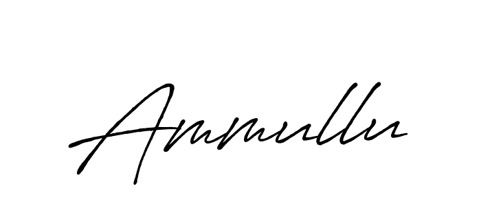 How to make Ammullu name signature. Use Antro_Vectra_Bolder style for creating short signs online. This is the latest handwritten sign. Ammullu signature style 7 images and pictures png