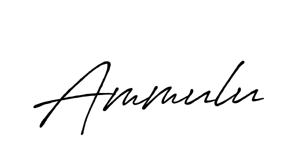 Also we have Ammulu name is the best signature style. Create professional handwritten signature collection using Antro_Vectra_Bolder autograph style. Ammulu signature style 7 images and pictures png