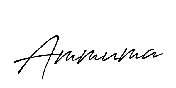 Create a beautiful signature design for name Ammuma. With this signature (Antro_Vectra_Bolder) fonts, you can make a handwritten signature for free. Ammuma signature style 7 images and pictures png