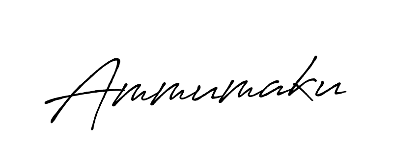 Create a beautiful signature design for name Ammumaku. With this signature (Antro_Vectra_Bolder) fonts, you can make a handwritten signature for free. Ammumaku signature style 7 images and pictures png