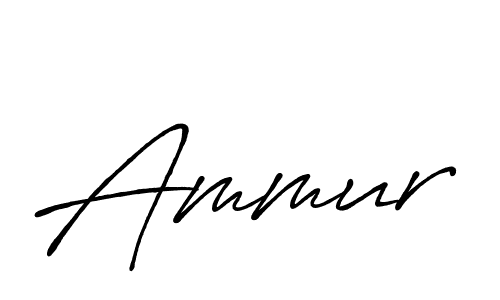 How to make Ammur name signature. Use Antro_Vectra_Bolder style for creating short signs online. This is the latest handwritten sign. Ammur signature style 7 images and pictures png