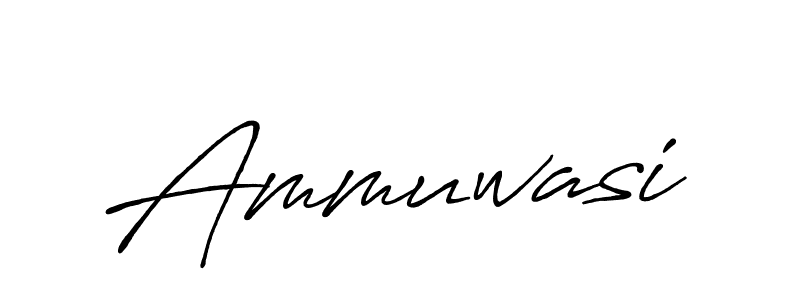 Also we have Ammuwasi name is the best signature style. Create professional handwritten signature collection using Antro_Vectra_Bolder autograph style. Ammuwasi signature style 7 images and pictures png