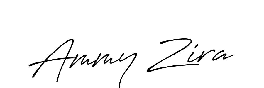 Design your own signature with our free online signature maker. With this signature software, you can create a handwritten (Antro_Vectra_Bolder) signature for name Ammy Zira. Ammy Zira signature style 7 images and pictures png