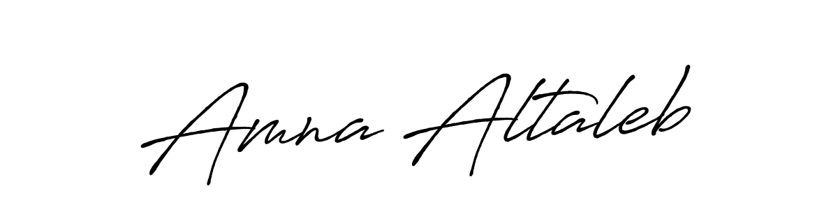 How to make Amna Altaleb signature? Antro_Vectra_Bolder is a professional autograph style. Create handwritten signature for Amna Altaleb name. Amna Altaleb signature style 7 images and pictures png