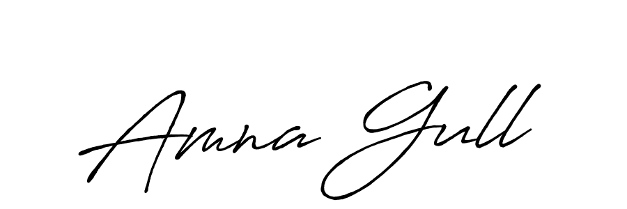 How to make Amna Gull name signature. Use Antro_Vectra_Bolder style for creating short signs online. This is the latest handwritten sign. Amna Gull signature style 7 images and pictures png