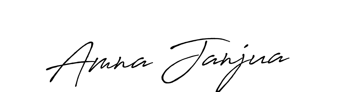 Amna Janjua stylish signature style. Best Handwritten Sign (Antro_Vectra_Bolder) for my name. Handwritten Signature Collection Ideas for my name Amna Janjua. Amna Janjua signature style 7 images and pictures png