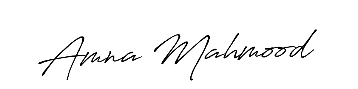 Similarly Antro_Vectra_Bolder is the best handwritten signature design. Signature creator online .You can use it as an online autograph creator for name Amna Mahmood. Amna Mahmood signature style 7 images and pictures png