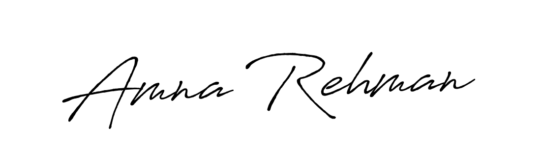 It looks lik you need a new signature style for name Amna Rehman. Design unique handwritten (Antro_Vectra_Bolder) signature with our free signature maker in just a few clicks. Amna Rehman signature style 7 images and pictures png