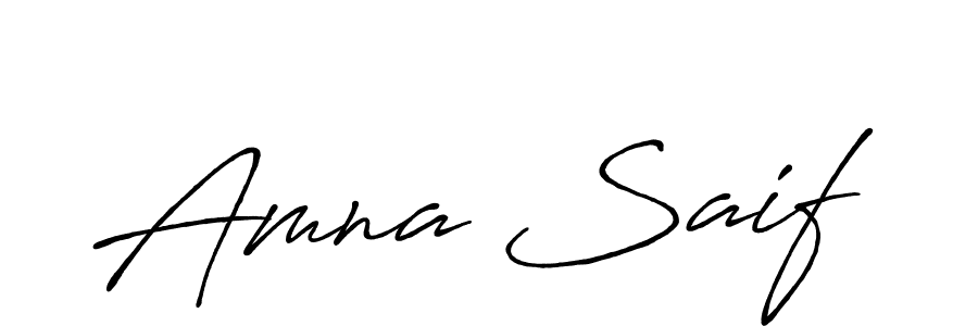 Antro_Vectra_Bolder is a professional signature style that is perfect for those who want to add a touch of class to their signature. It is also a great choice for those who want to make their signature more unique. Get Amna Saif name to fancy signature for free. Amna Saif signature style 7 images and pictures png