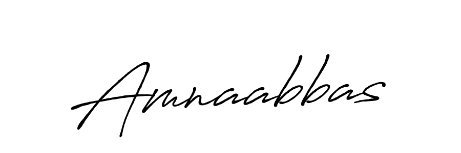 Design your own signature with our free online signature maker. With this signature software, you can create a handwritten (Antro_Vectra_Bolder) signature for name Amnaabbas. Amnaabbas signature style 7 images and pictures png