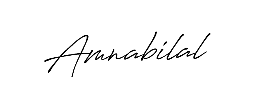 Also we have Amnabilal name is the best signature style. Create professional handwritten signature collection using Antro_Vectra_Bolder autograph style. Amnabilal signature style 7 images and pictures png