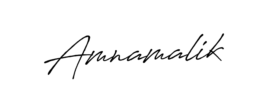 Make a beautiful signature design for name Amnamalik. Use this online signature maker to create a handwritten signature for free. Amnamalik signature style 7 images and pictures png