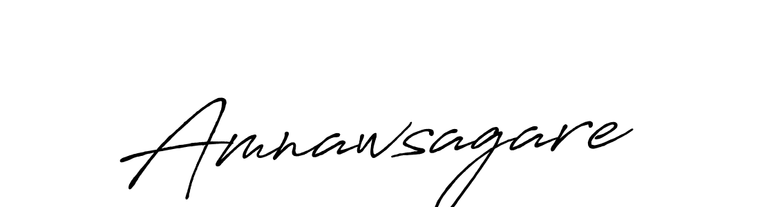 Make a beautiful signature design for name Amnawsagare. With this signature (Antro_Vectra_Bolder) style, you can create a handwritten signature for free. Amnawsagare signature style 7 images and pictures png