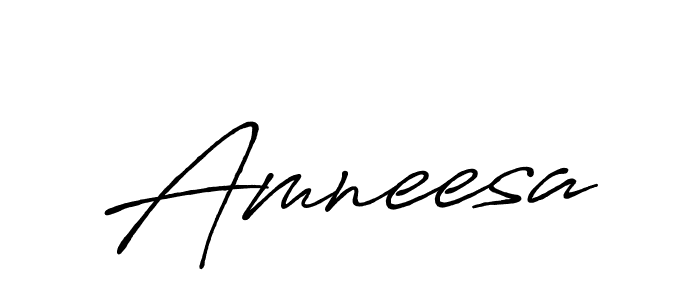 The best way (Antro_Vectra_Bolder) to make a short signature is to pick only two or three words in your name. The name Amneesa include a total of six letters. For converting this name. Amneesa signature style 7 images and pictures png