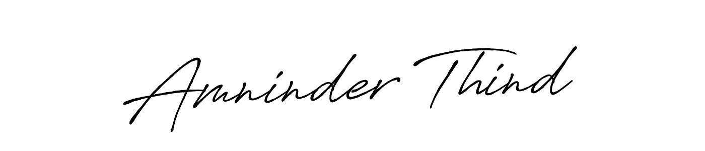 Antro_Vectra_Bolder is a professional signature style that is perfect for those who want to add a touch of class to their signature. It is also a great choice for those who want to make their signature more unique. Get Amninder Thind name to fancy signature for free. Amninder Thind signature style 7 images and pictures png