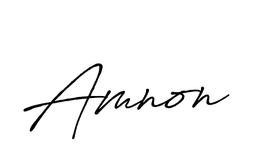 Also we have Amnon name is the best signature style. Create professional handwritten signature collection using Antro_Vectra_Bolder autograph style. Amnon signature style 7 images and pictures png