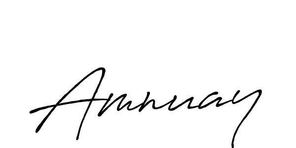 Make a beautiful signature design for name Amnuay. Use this online signature maker to create a handwritten signature for free. Amnuay signature style 7 images and pictures png