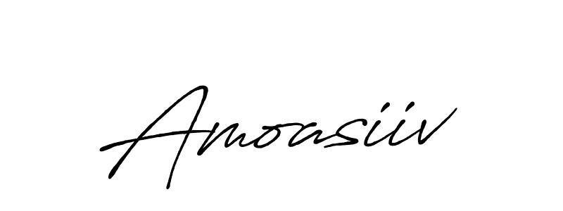 How to make Amoasiiv name signature. Use Antro_Vectra_Bolder style for creating short signs online. This is the latest handwritten sign. Amoasiiv signature style 7 images and pictures png