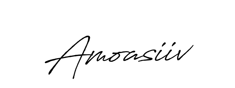 How to make Amoasiiv name signature. Use Antro_Vectra_Bolder style for creating short signs online. This is the latest handwritten sign. Amoasiiv signature style 7 images and pictures png