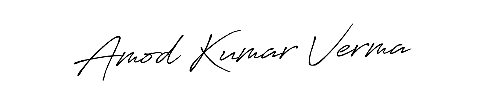 Design your own signature with our free online signature maker. With this signature software, you can create a handwritten (Antro_Vectra_Bolder) signature for name Amod Kumar Verma. Amod Kumar Verma signature style 7 images and pictures png