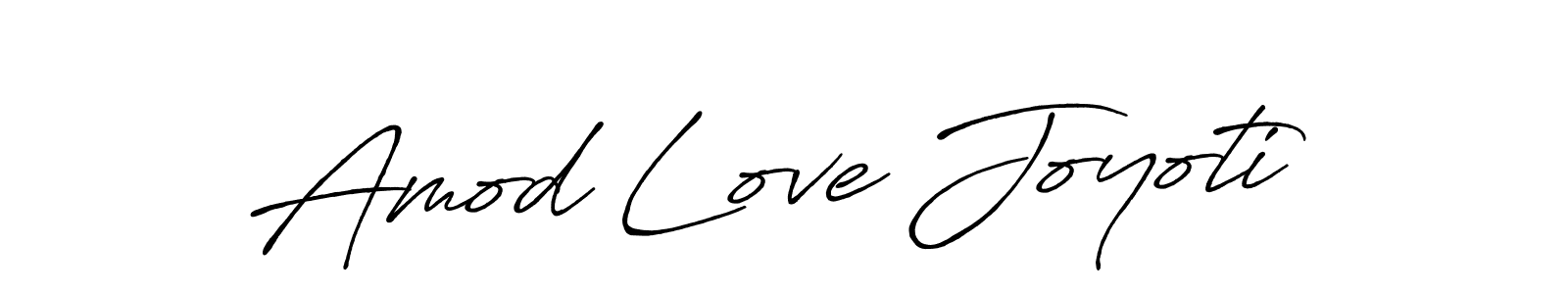 How to make Amod Love Joyoti signature? Antro_Vectra_Bolder is a professional autograph style. Create handwritten signature for Amod Love Joyoti name. Amod Love Joyoti signature style 7 images and pictures png