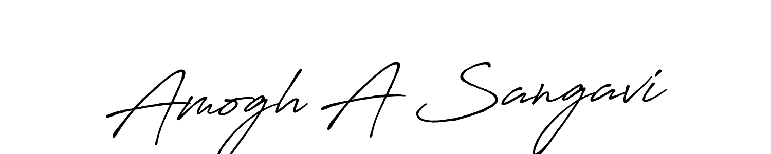 You should practise on your own different ways (Antro_Vectra_Bolder) to write your name (Amogh A Sangavi) in signature. don't let someone else do it for you. Amogh A Sangavi signature style 7 images and pictures png
