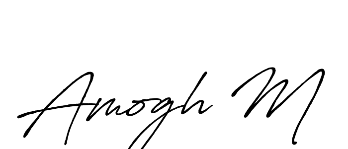 Once you've used our free online signature maker to create your best signature Antro_Vectra_Bolder style, it's time to enjoy all of the benefits that Amogh M name signing documents. Amogh M signature style 7 images and pictures png