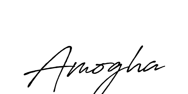 Create a beautiful signature design for name Amogha. With this signature (Antro_Vectra_Bolder) fonts, you can make a handwritten signature for free. Amogha signature style 7 images and pictures png