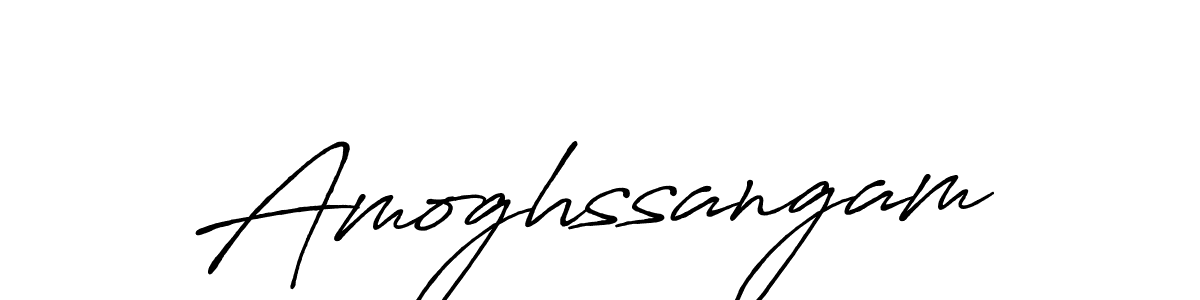 Make a beautiful signature design for name Amoghssangam. With this signature (Antro_Vectra_Bolder) style, you can create a handwritten signature for free. Amoghssangam signature style 7 images and pictures png