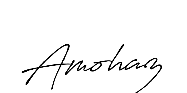 Design your own signature with our free online signature maker. With this signature software, you can create a handwritten (Antro_Vectra_Bolder) signature for name Amohaz. Amohaz signature style 7 images and pictures png