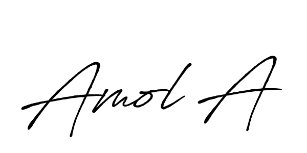 Use a signature maker to create a handwritten signature online. With this signature software, you can design (Antro_Vectra_Bolder) your own signature for name Amol A. Amol A signature style 7 images and pictures png