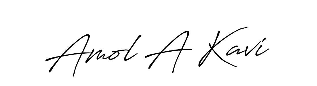 Create a beautiful signature design for name Amol A Kavi. With this signature (Antro_Vectra_Bolder) fonts, you can make a handwritten signature for free. Amol A Kavi signature style 7 images and pictures png