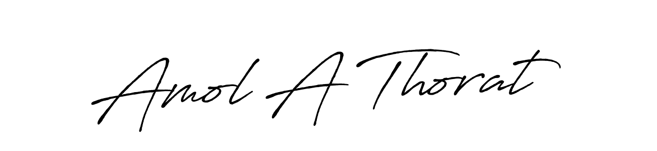 Use a signature maker to create a handwritten signature online. With this signature software, you can design (Antro_Vectra_Bolder) your own signature for name Amol A Thorat. Amol A Thorat signature style 7 images and pictures png