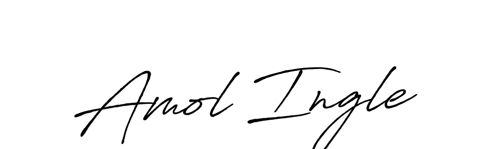 Also we have Amol Ingle name is the best signature style. Create professional handwritten signature collection using Antro_Vectra_Bolder autograph style. Amol Ingle signature style 7 images and pictures png