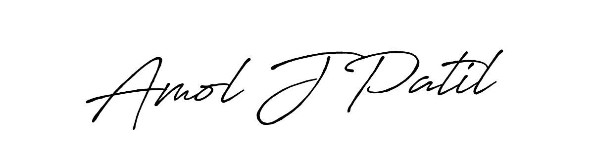 How to make Amol J Patil name signature. Use Antro_Vectra_Bolder style for creating short signs online. This is the latest handwritten sign. Amol J Patil signature style 7 images and pictures png