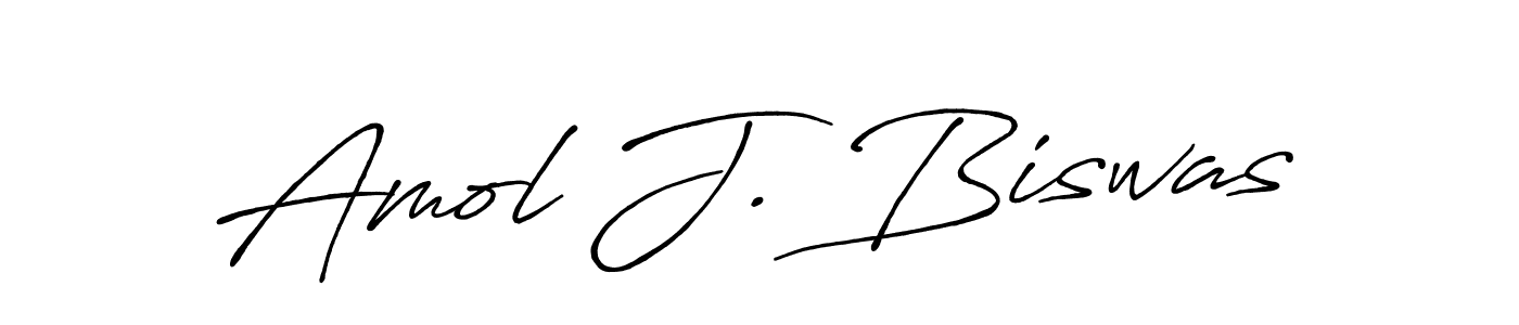 Make a beautiful signature design for name Amol J. Biswas. With this signature (Antro_Vectra_Bolder) style, you can create a handwritten signature for free. Amol J. Biswas signature style 7 images and pictures png