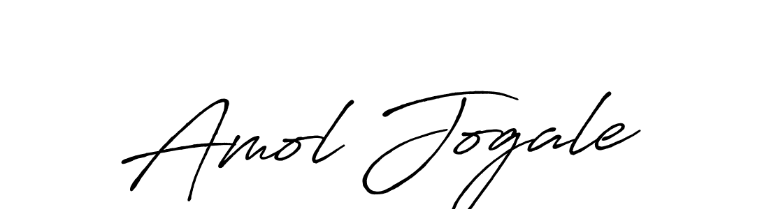 Make a beautiful signature design for name Amol Jogale. With this signature (Antro_Vectra_Bolder) style, you can create a handwritten signature for free. Amol Jogale signature style 7 images and pictures png