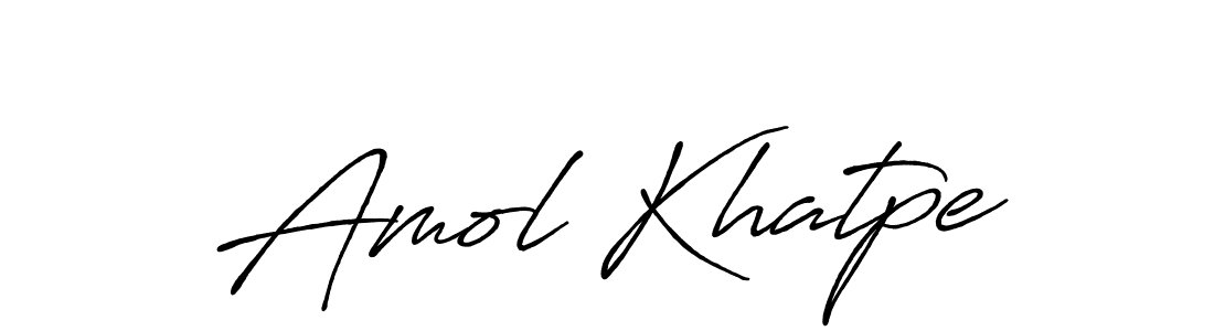 Design your own signature with our free online signature maker. With this signature software, you can create a handwritten (Antro_Vectra_Bolder) signature for name Amol Khatpe. Amol Khatpe signature style 7 images and pictures png