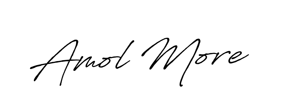 Create a beautiful signature design for name Amol More. With this signature (Antro_Vectra_Bolder) fonts, you can make a handwritten signature for free. Amol More signature style 7 images and pictures png