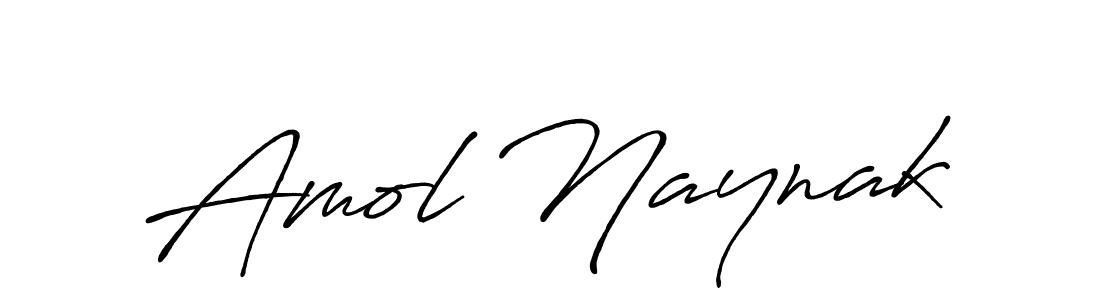 Design your own signature with our free online signature maker. With this signature software, you can create a handwritten (Antro_Vectra_Bolder) signature for name Amol Naynak. Amol Naynak signature style 7 images and pictures png
