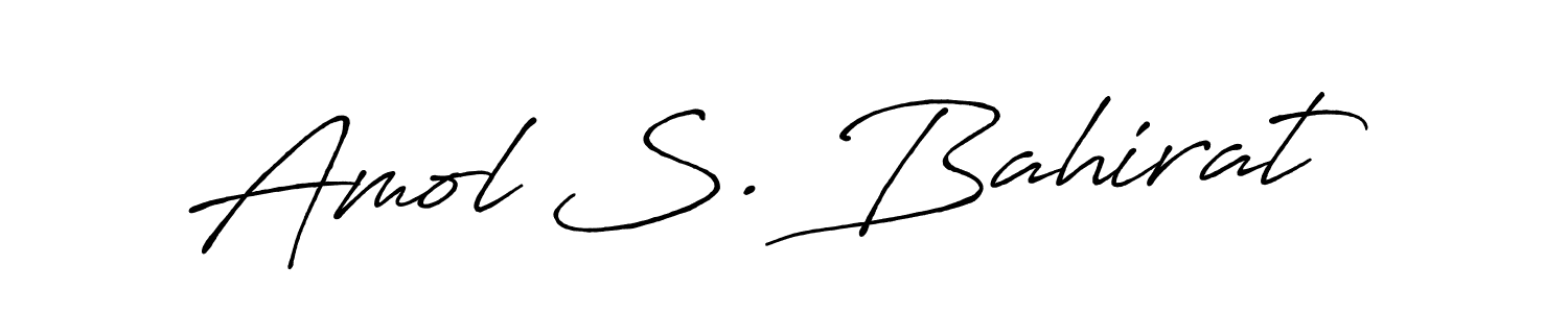 It looks lik you need a new signature style for name Amol S. Bahirat. Design unique handwritten (Antro_Vectra_Bolder) signature with our free signature maker in just a few clicks. Amol S. Bahirat signature style 7 images and pictures png