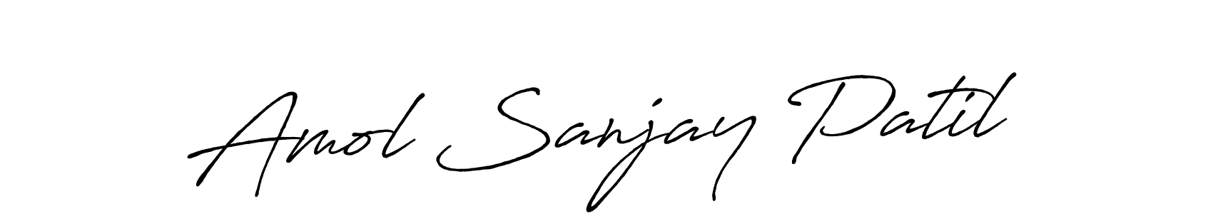 Design your own signature with our free online signature maker. With this signature software, you can create a handwritten (Antro_Vectra_Bolder) signature for name Amol Sanjay Patil. Amol Sanjay Patil signature style 7 images and pictures png