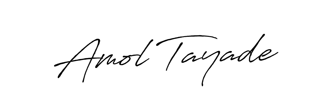 Amol Tayade stylish signature style. Best Handwritten Sign (Antro_Vectra_Bolder) for my name. Handwritten Signature Collection Ideas for my name Amol Tayade. Amol Tayade signature style 7 images and pictures png