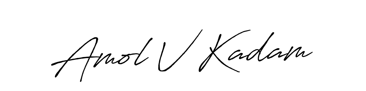 It looks lik you need a new signature style for name Amol V Kadam. Design unique handwritten (Antro_Vectra_Bolder) signature with our free signature maker in just a few clicks. Amol V Kadam signature style 7 images and pictures png