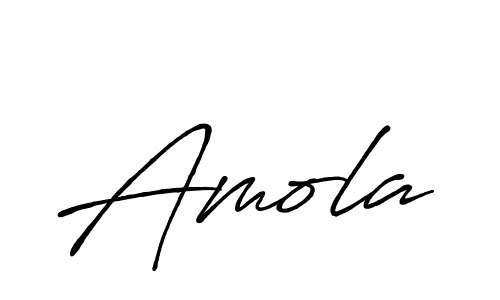 Make a beautiful signature design for name Amola. With this signature (Antro_Vectra_Bolder) style, you can create a handwritten signature for free. Amola signature style 7 images and pictures png