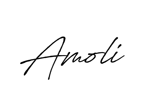 Also we have Amoli name is the best signature style. Create professional handwritten signature collection using Antro_Vectra_Bolder autograph style. Amoli signature style 7 images and pictures png